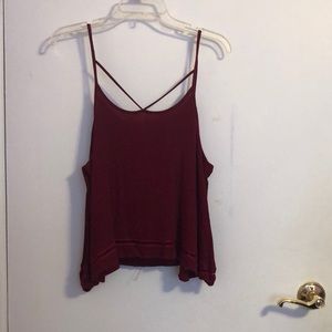 Charlotte Russe burgundy top